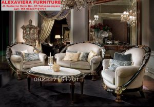 Set Kursi Sofa Tamu Mewah Klasik Modern Terbaru KT-039